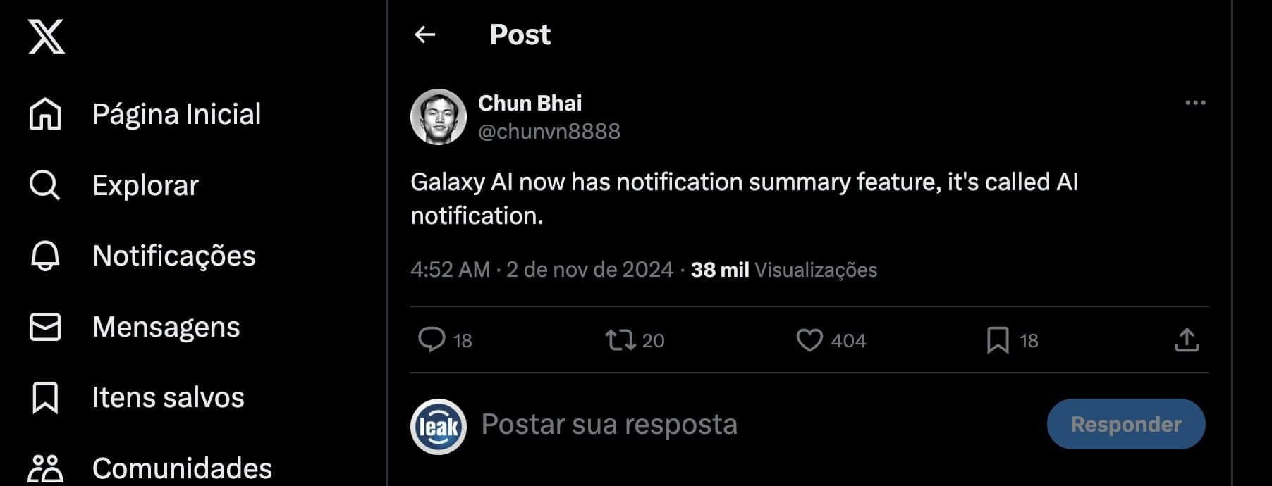 próxima novidade do galaxy ai pode ter chegado da apple