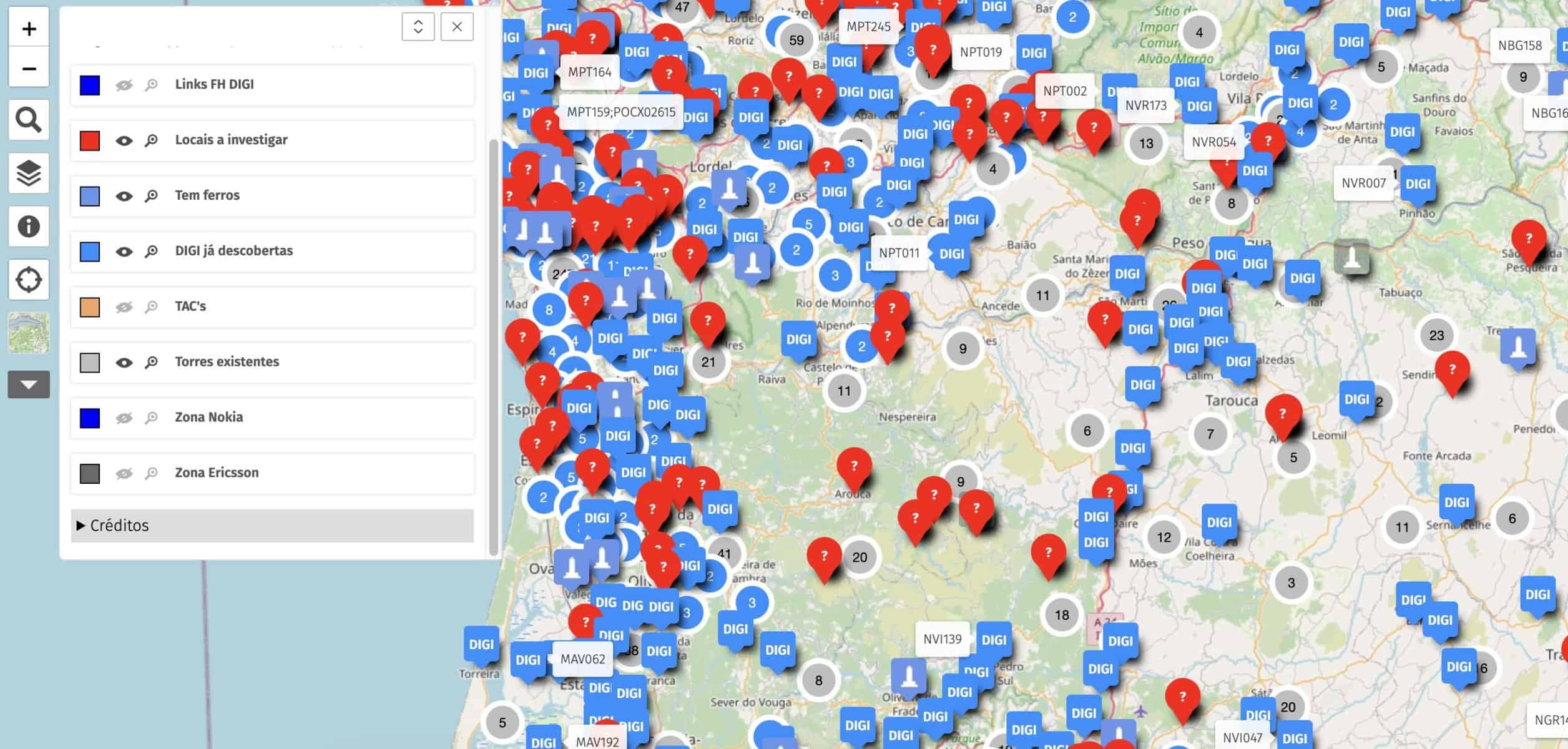 este mapa diz-lhe onde estão todas as antenas da digi!