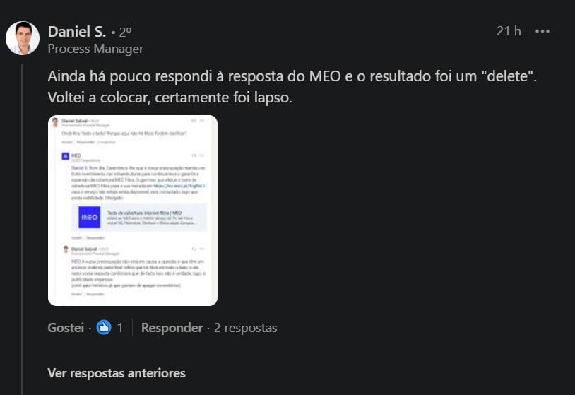 meo anda a apagar comentários nas redes sociais!?