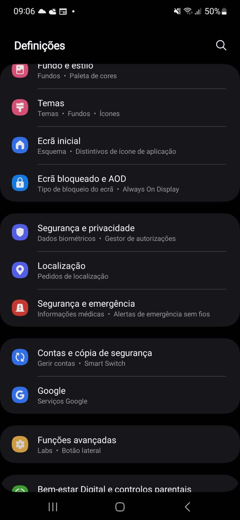 smartphone Samsung não funciona no Android Auto