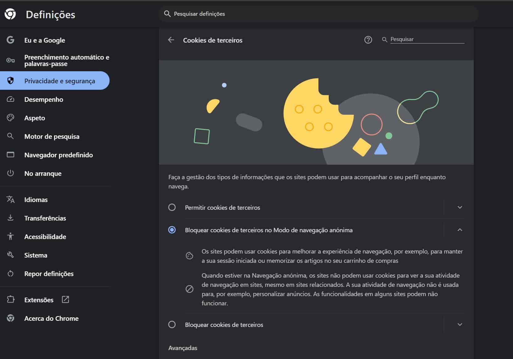 cinco funções que deve desativar no google chrome