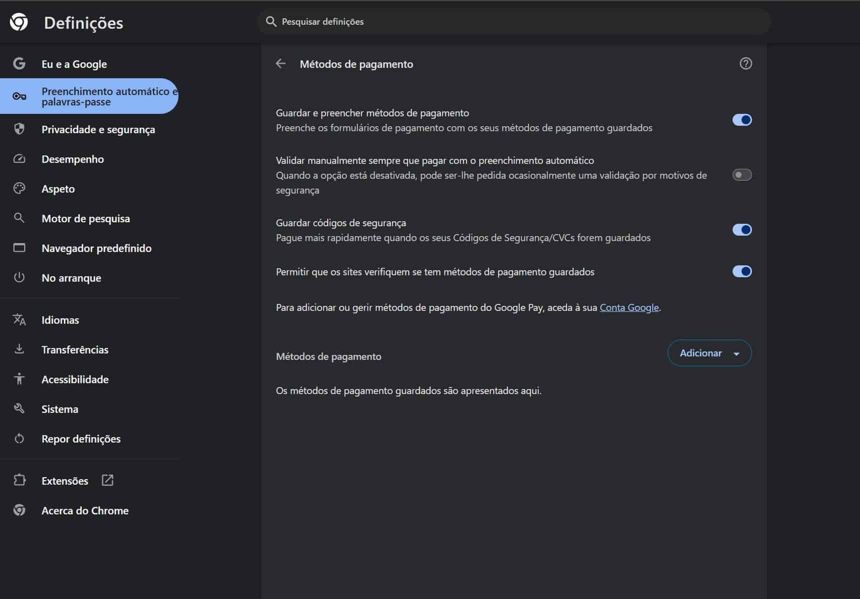 cinco funções que deve desativar no google chrome