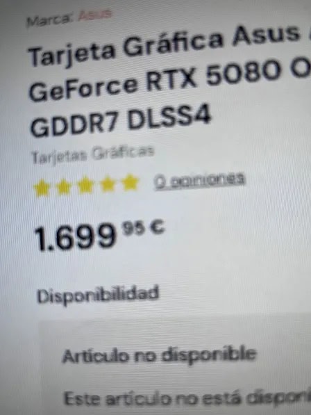 rtx 5080 já apareceu na europa a 1699€. exagero?