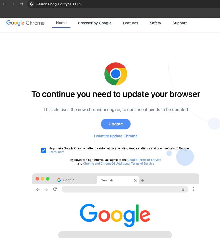 alerta: cuidado se receber esta atualização do google chrome