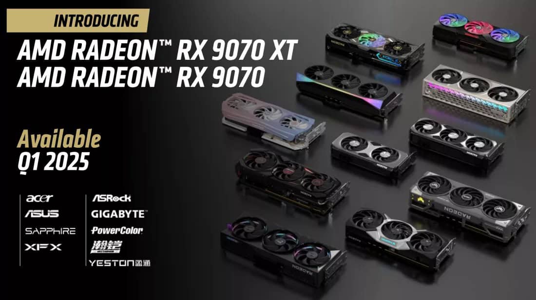 amd rx 9070 foi anunciada mas não foi lançada. É medo?