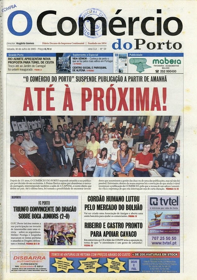 capa de pinto da costa no comércio do porto é verdadeira?