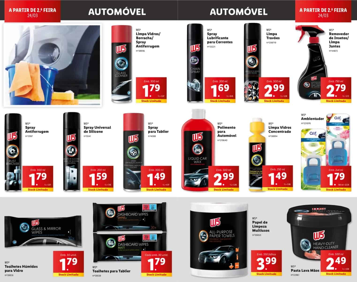 grandes promoções do lidl para limpeza do automóvel!